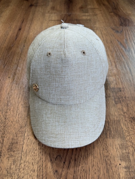 MICHAEL Michael Kors Beige Linen-Texture Baseball Cap main image 4